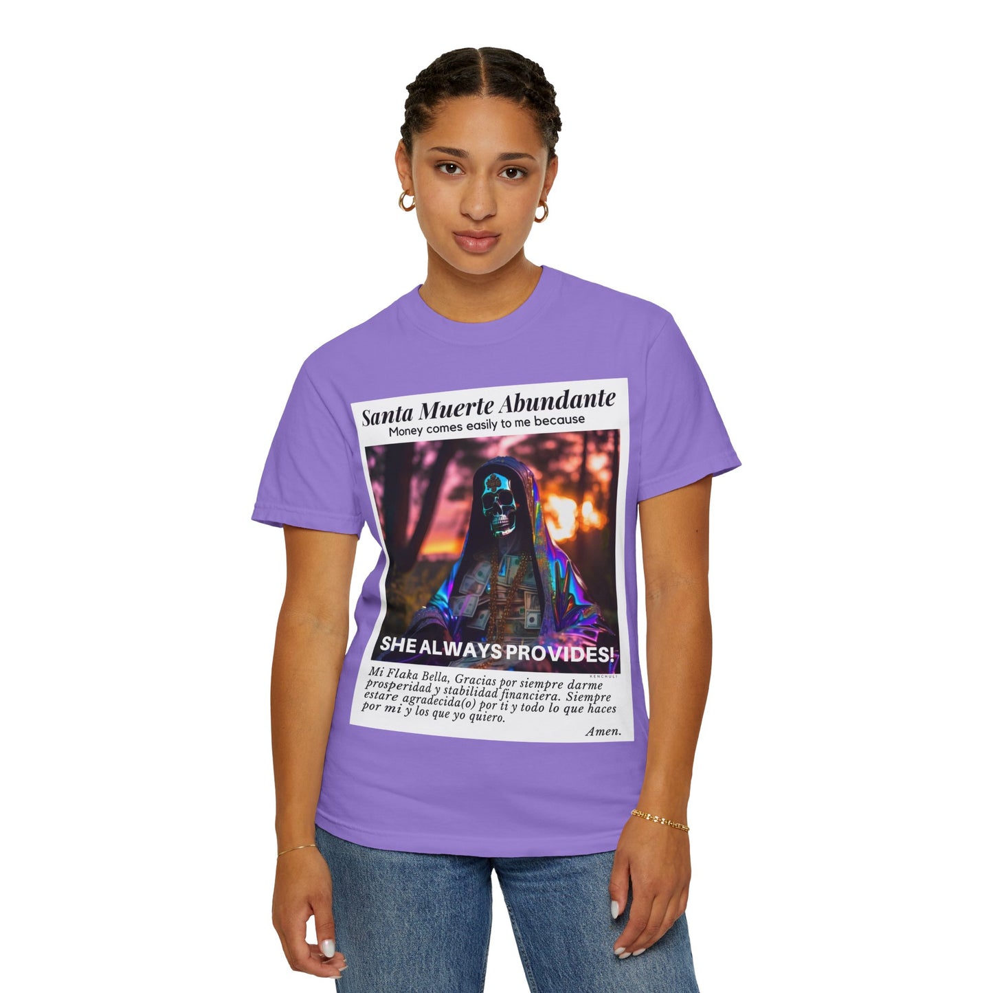 Santa Muerte Abundante T-shirt (front image)