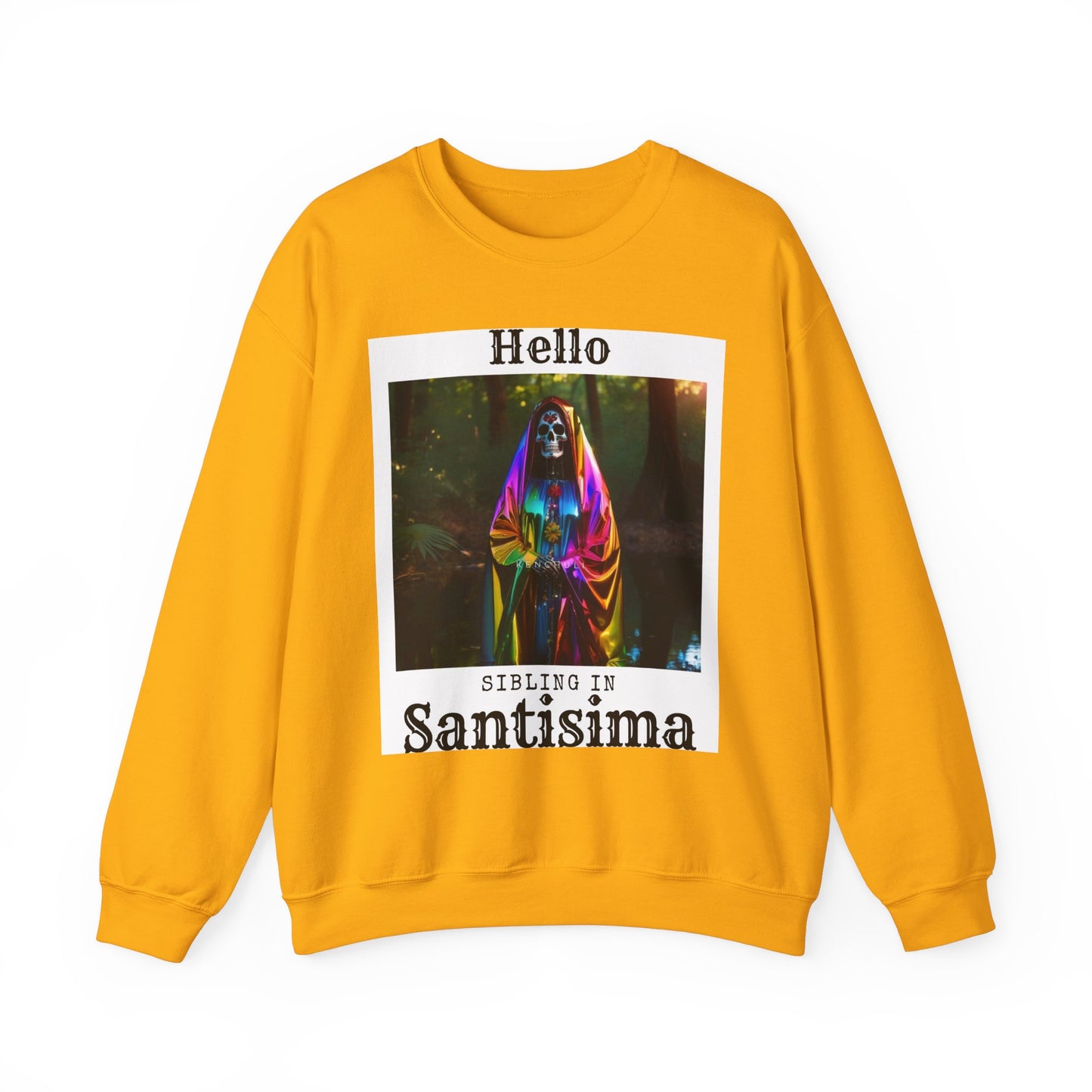 "Hello Sibling in Santisima" Crewneck Sweatshirt
