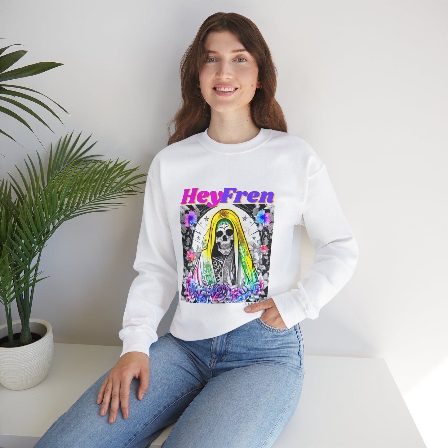 "Hey Fren" Crewneck Sweatshirt