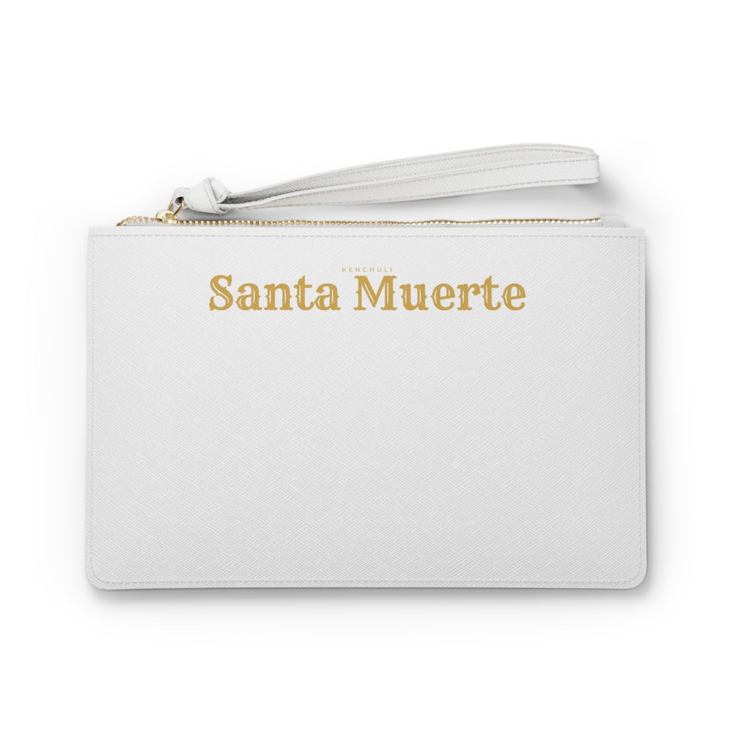 White Santa Muerte Clutch