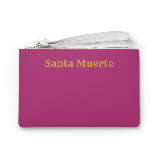 Pink Santa Muerte Clutch