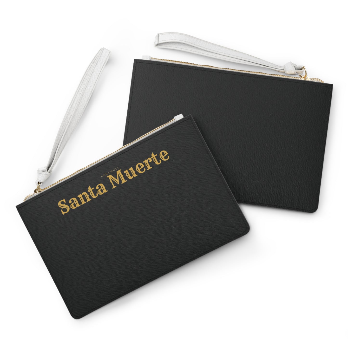 Black Santa Muerte Clutch