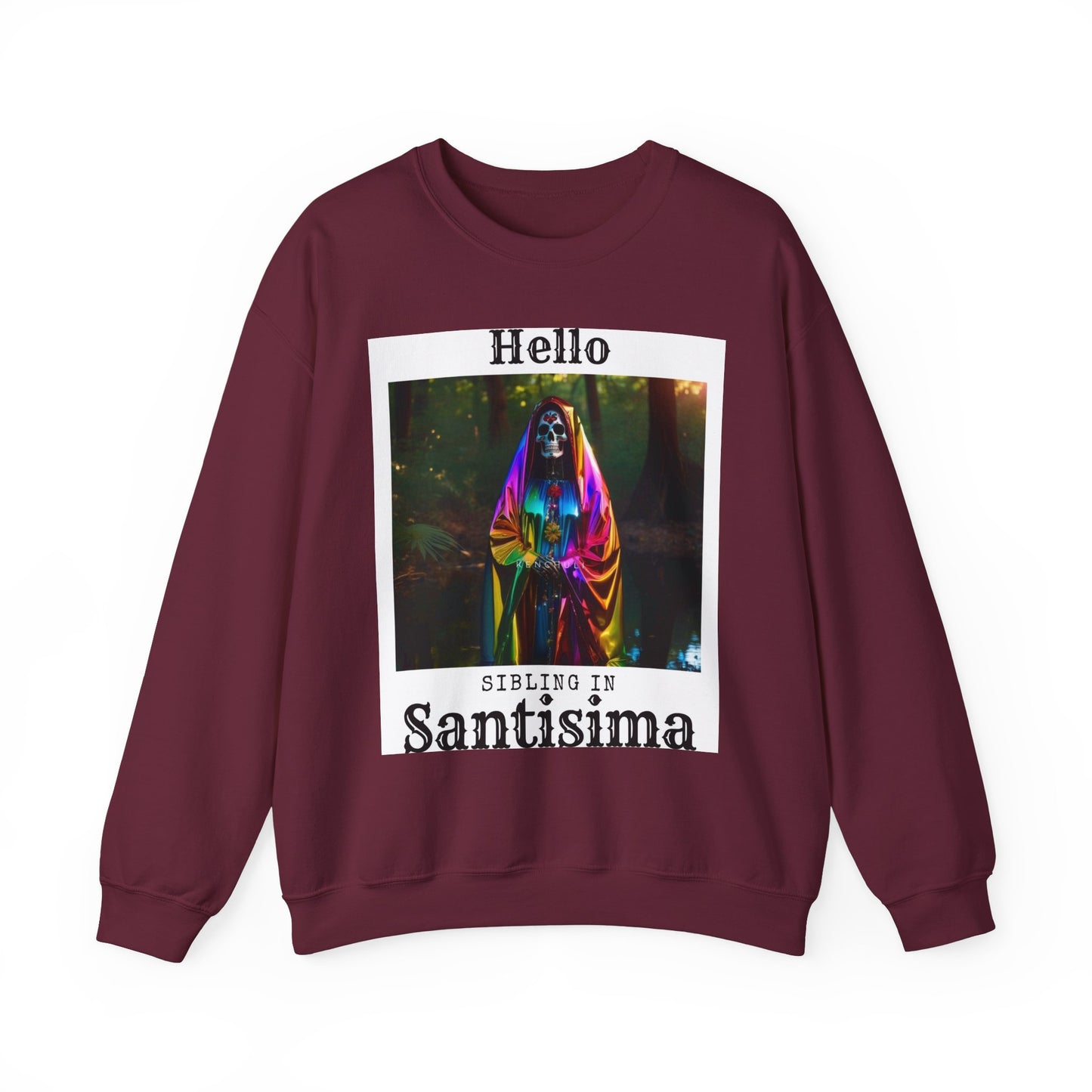 "Hello Sibling in Santisima" Crewneck Sweatshirt