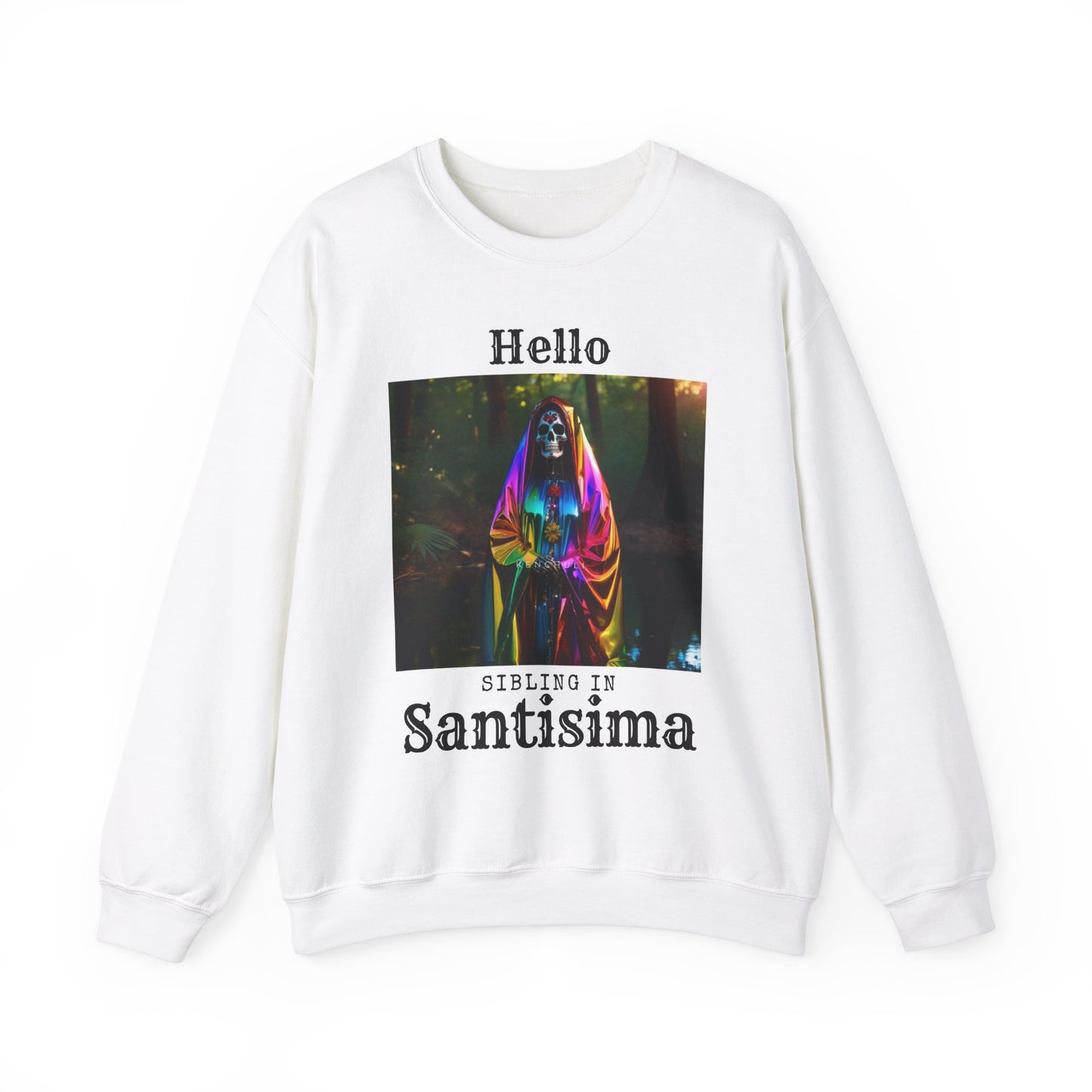 "Hello Sibling in Santisima" Crewneck Sweatshirt