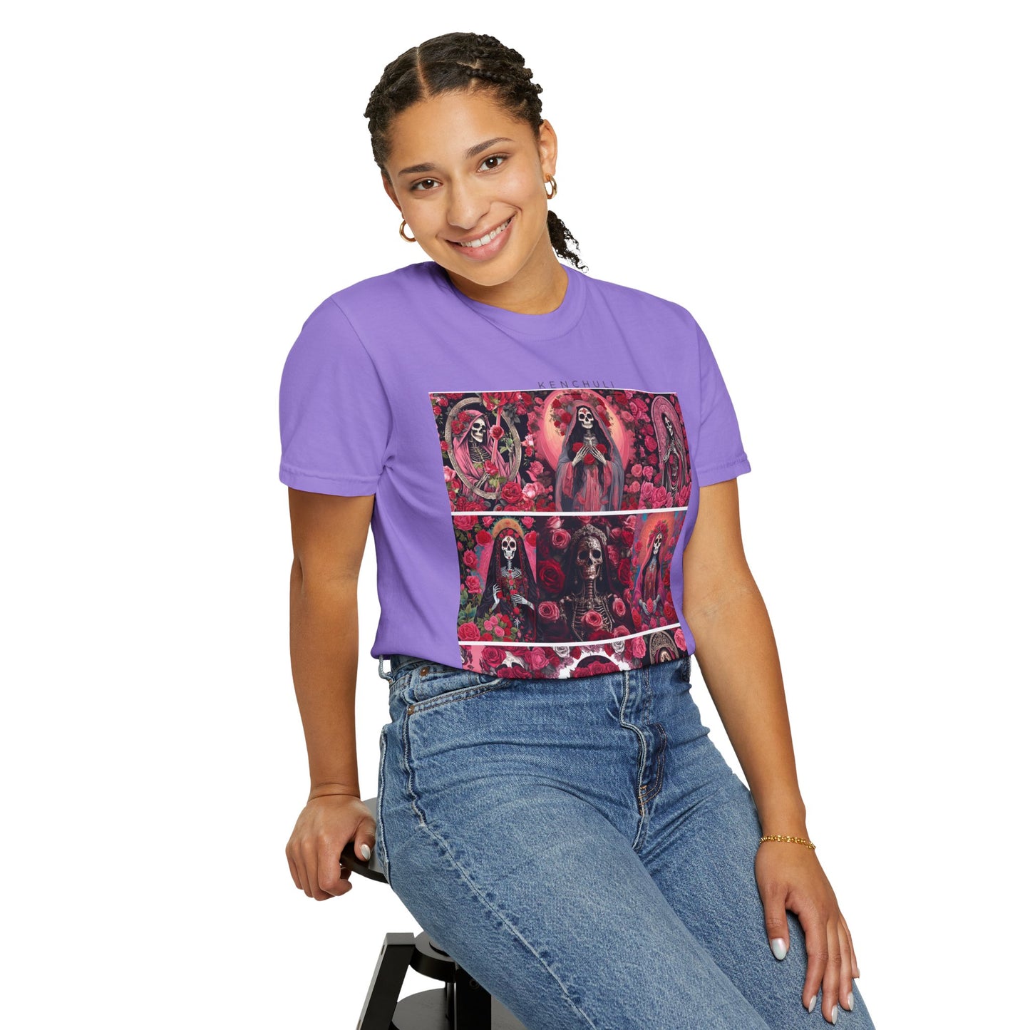 Santa Muerte Flores T-Shirt