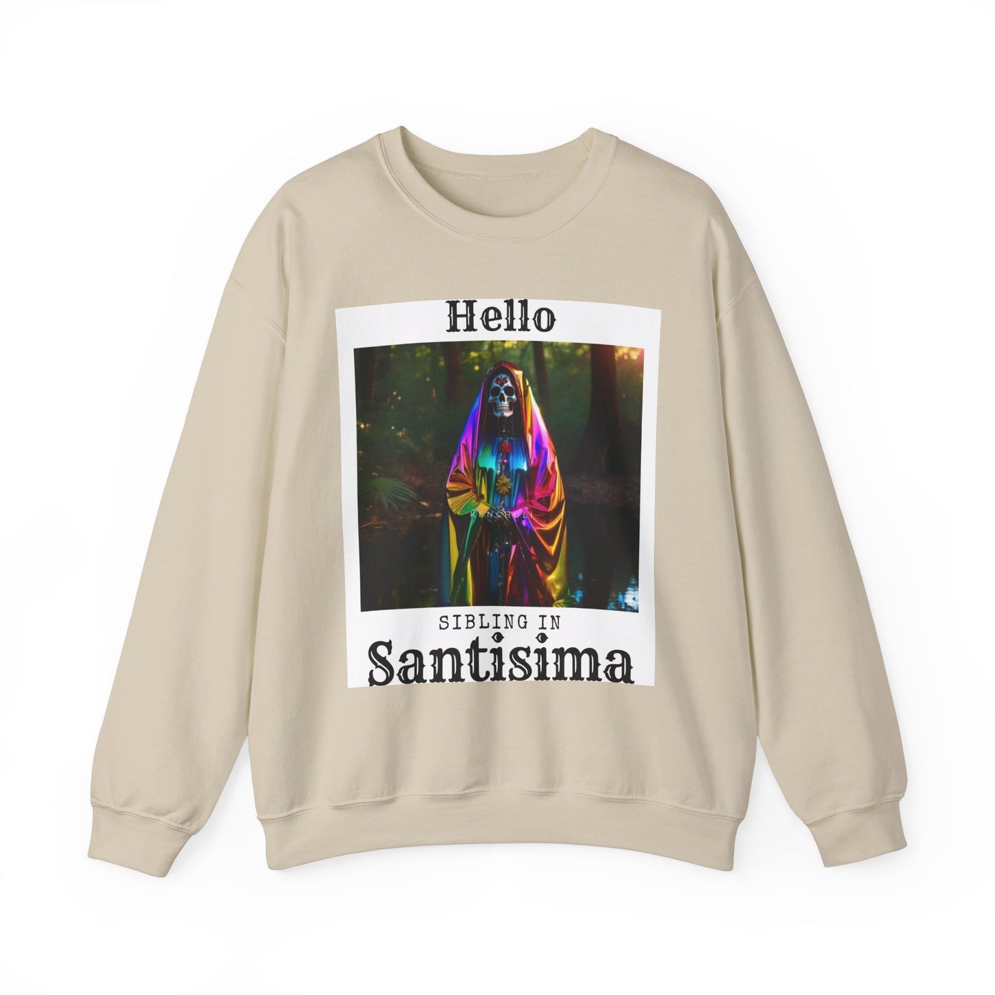 "Hello Sibling in Santisima" Crewneck Sweatshirt