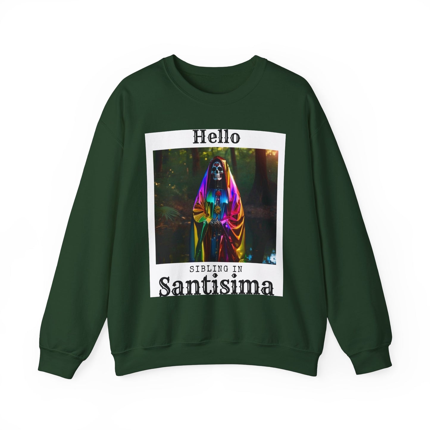 "Hello Sibling in Santisima" Crewneck Sweatshirt