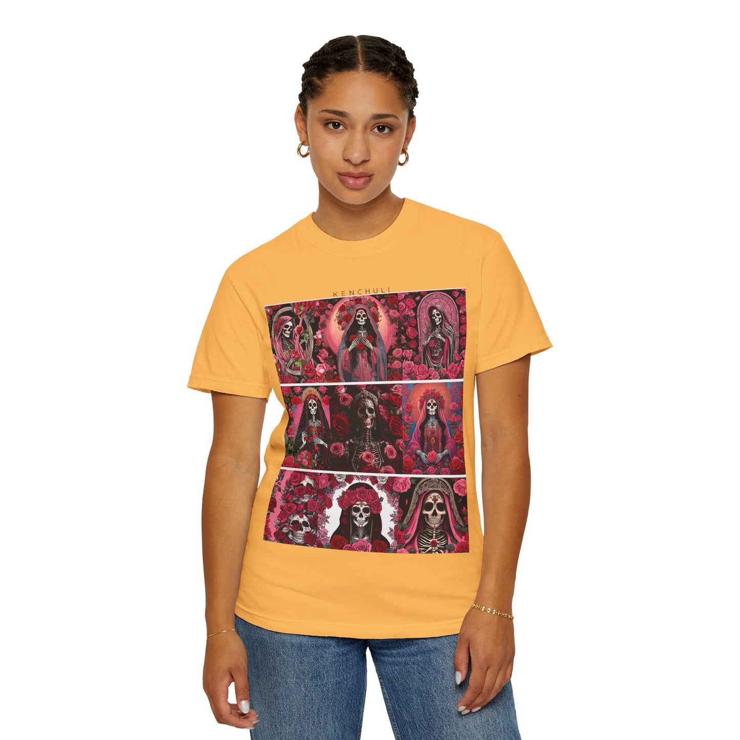 Santa Muerte Flores T-Shirt