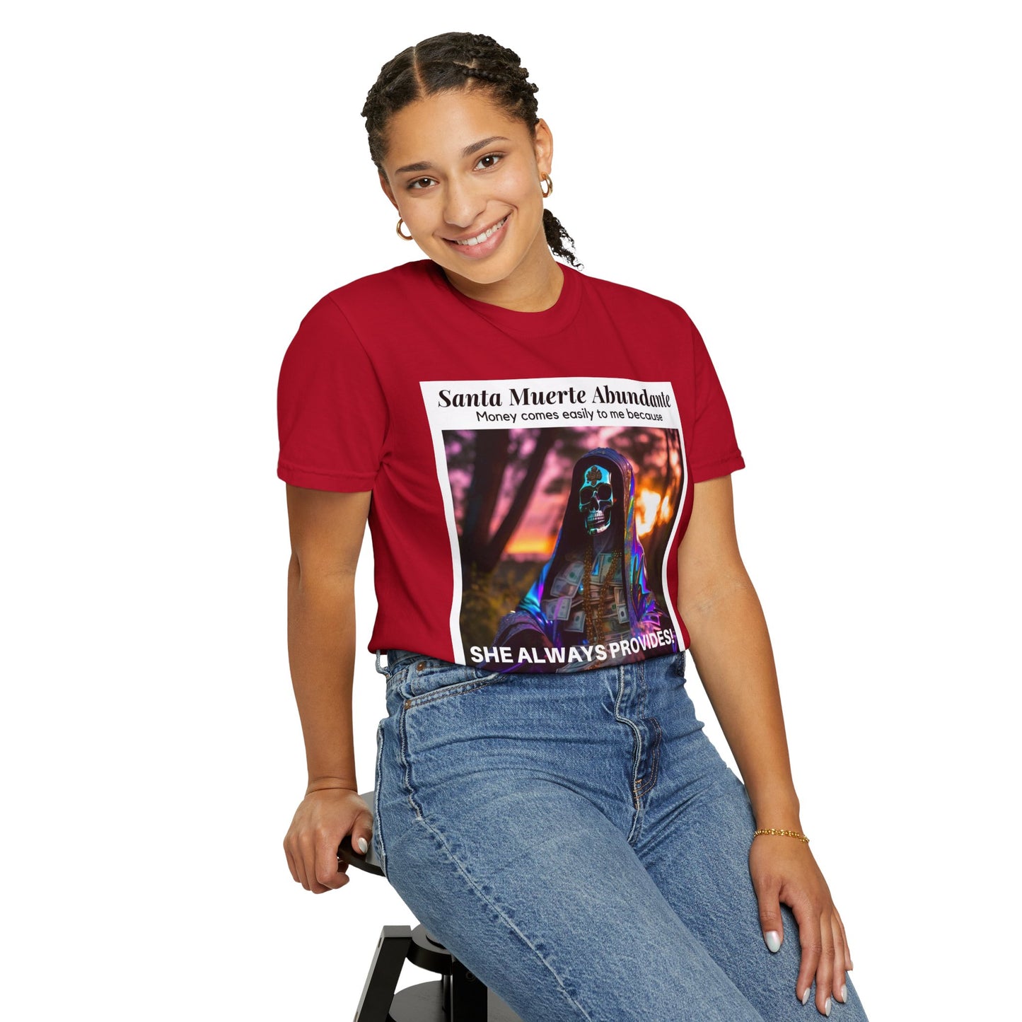 Santa Muerte Abundante T-shirt (front image)