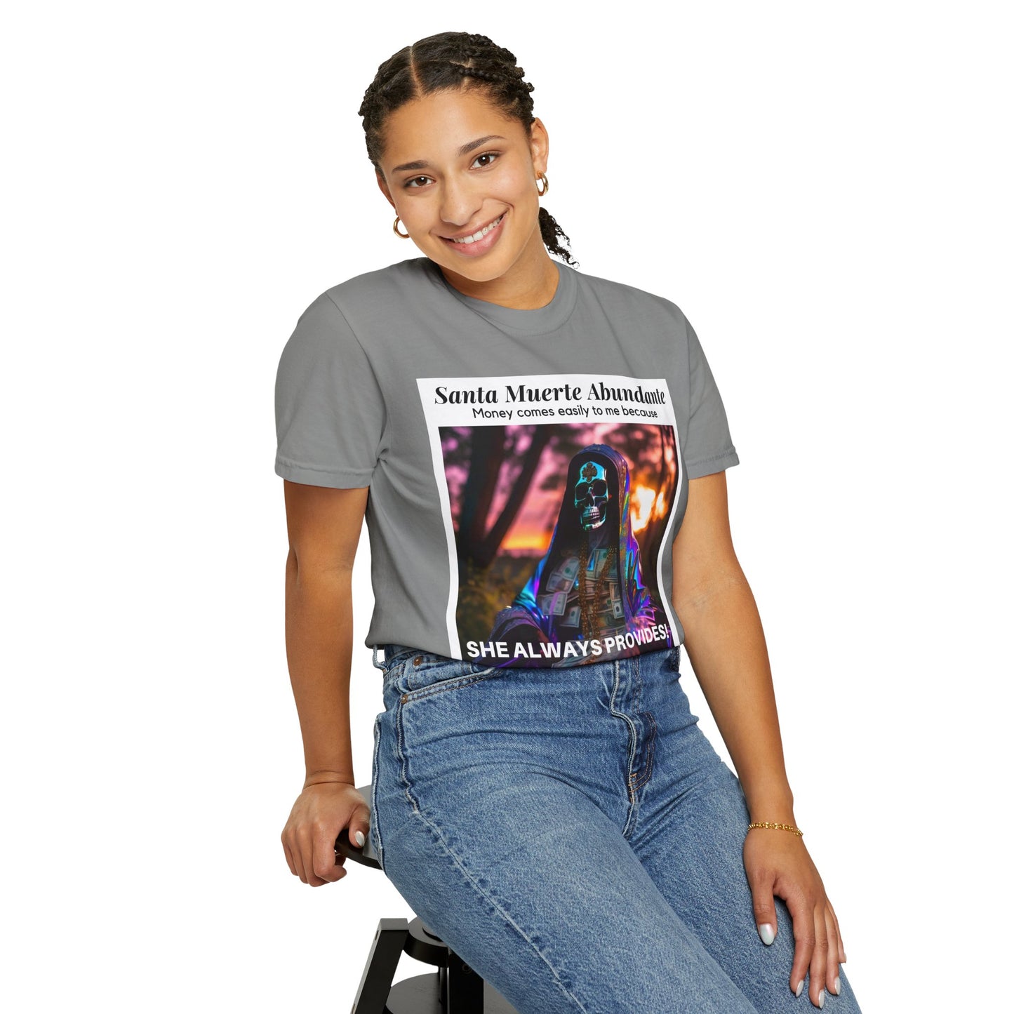 Santa Muerte Abundante T-shirt (front image)