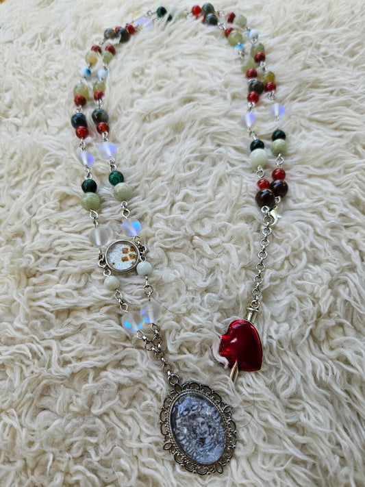 Crystal Bead Guide Necklace
