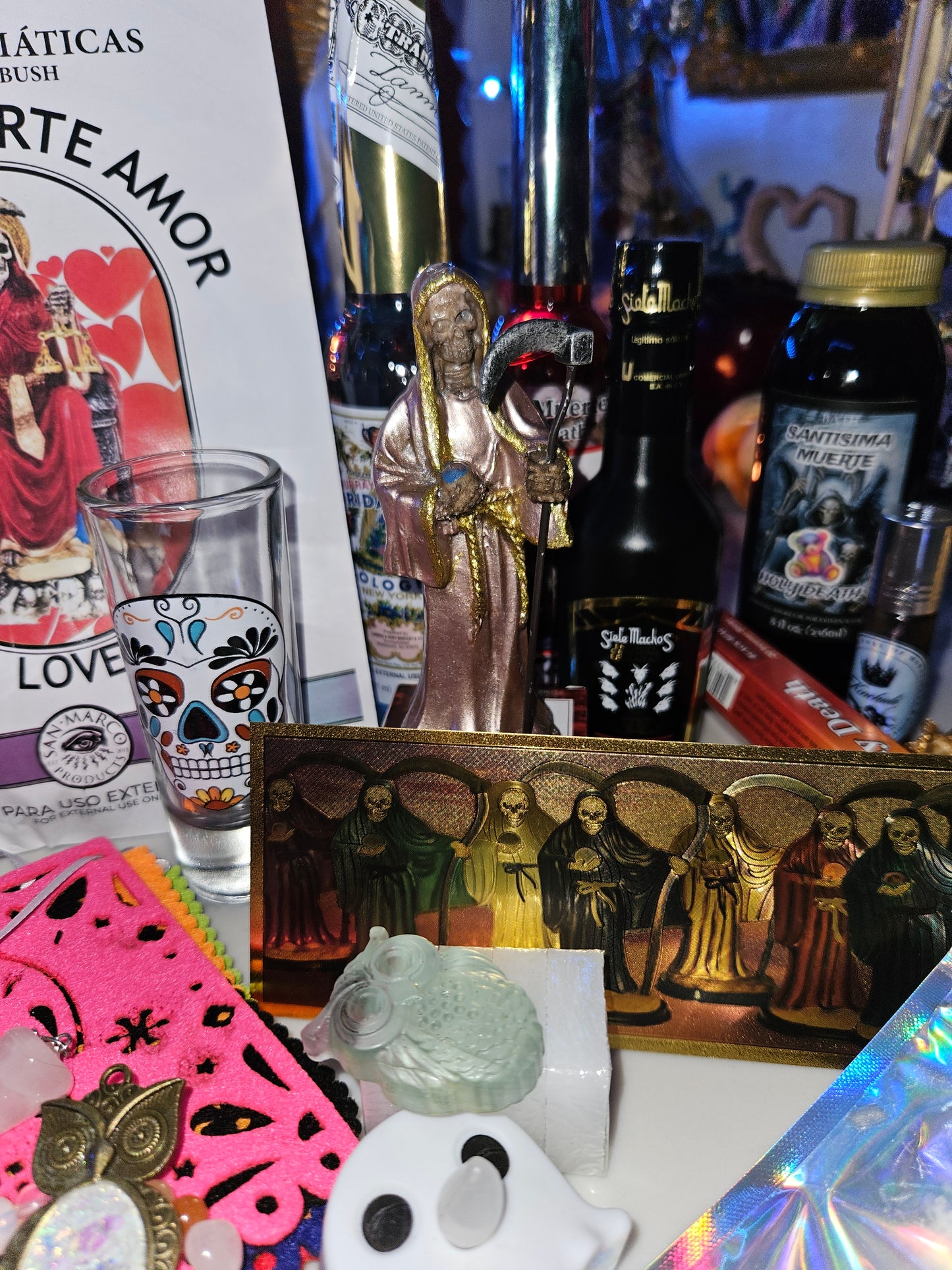 8"-12" inch Santa Muerte Statue & Altar Kit