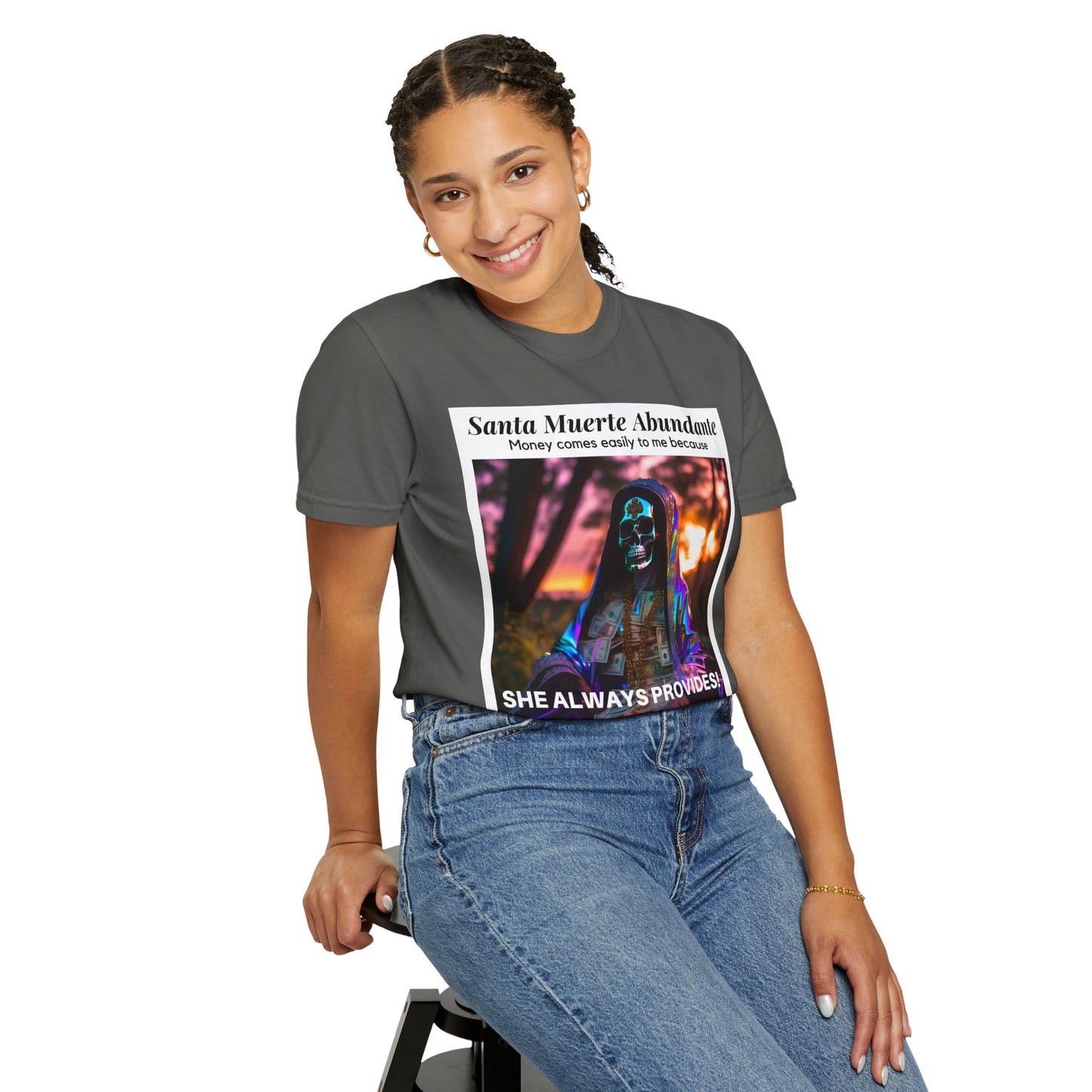 Santa Muerte Abundante T-shirt (front image)