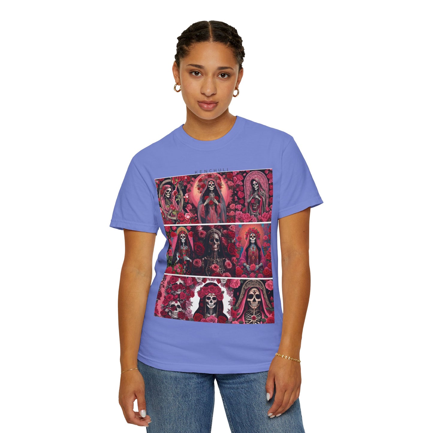 Santa Muerte Flores T-Shirt