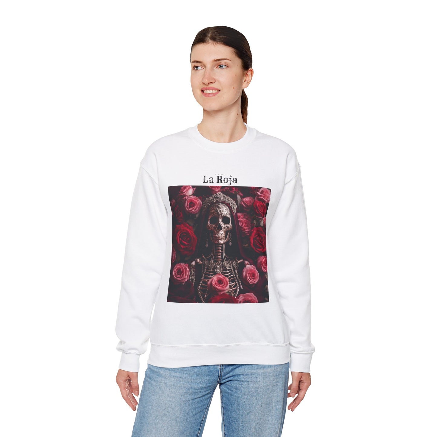Santa Muerte Roja Crewneck Sweatshirt