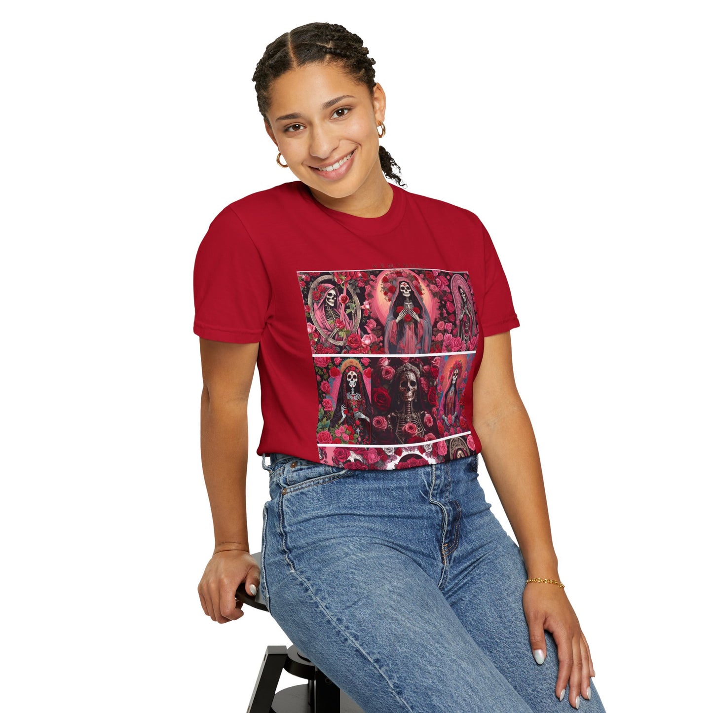 Santa Muerte Flores T-Shirt