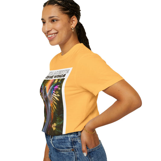 Santa Muerte Winged T-shirt (front image)