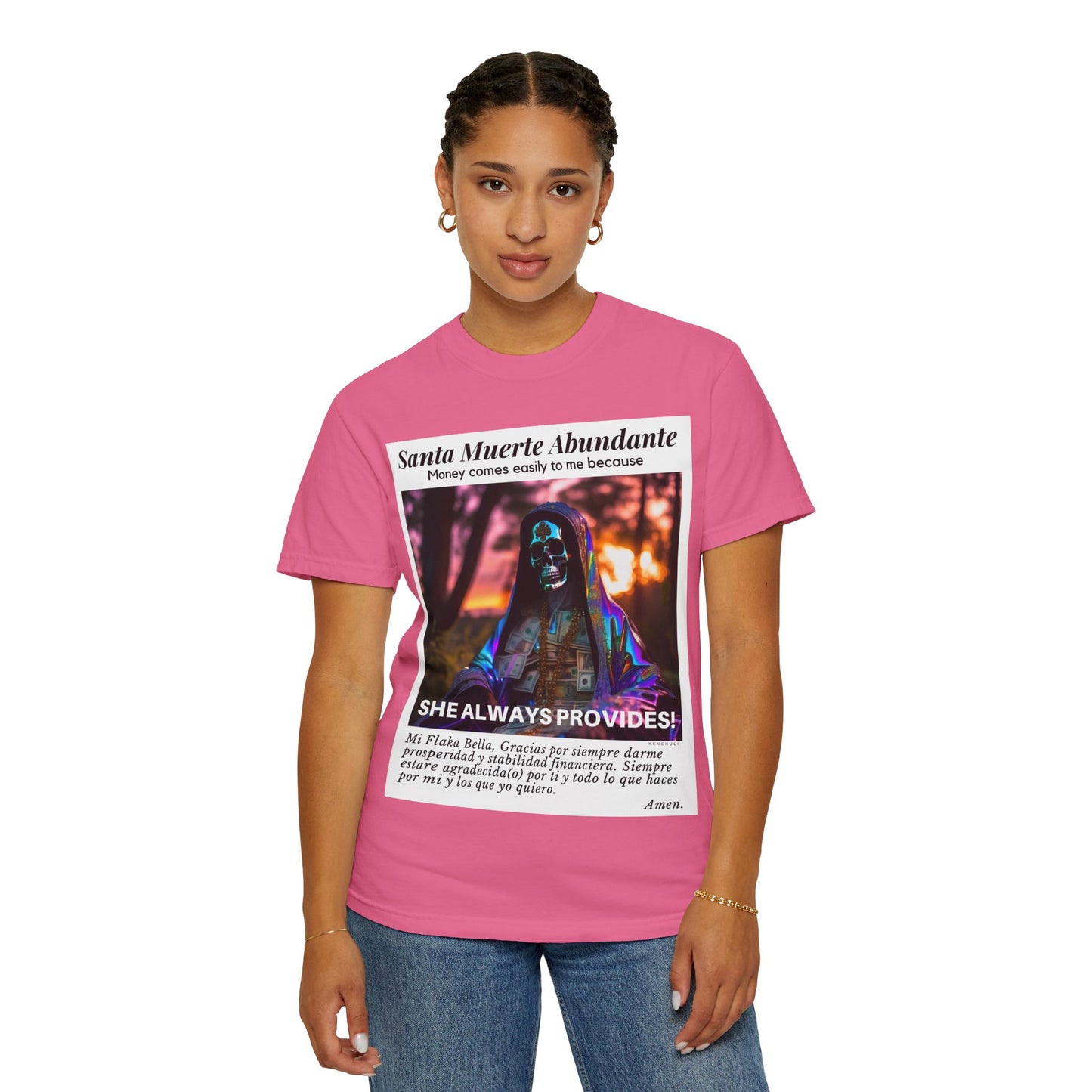 Santa Muerte Abundante T-shirt (front image)
