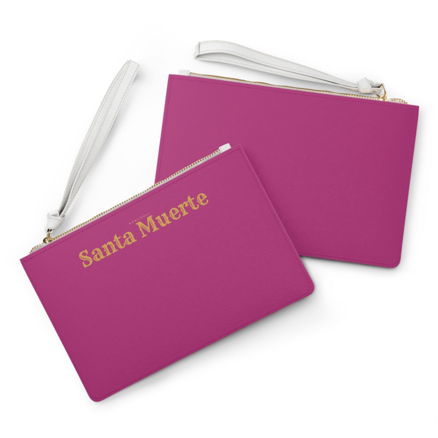 Pink Santa Muerte Clutch