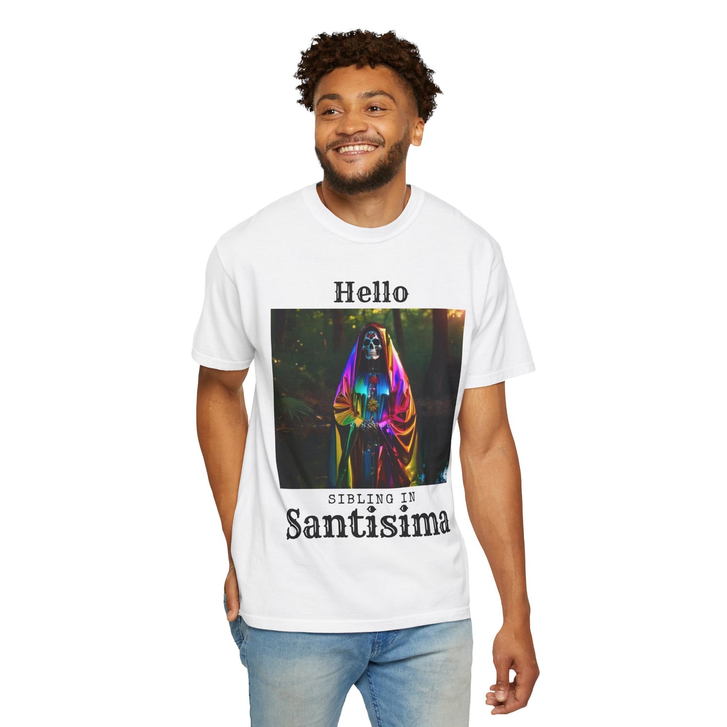 Santa Muerte Sibling in Santisima T-Shirt