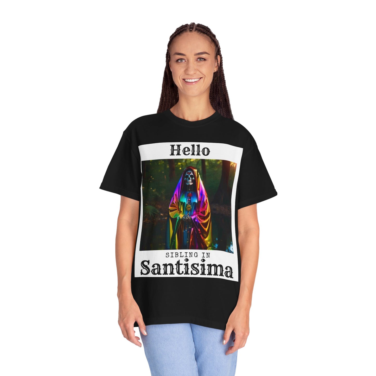 Santa Muerte Sibling in Santisima T-Shirt
