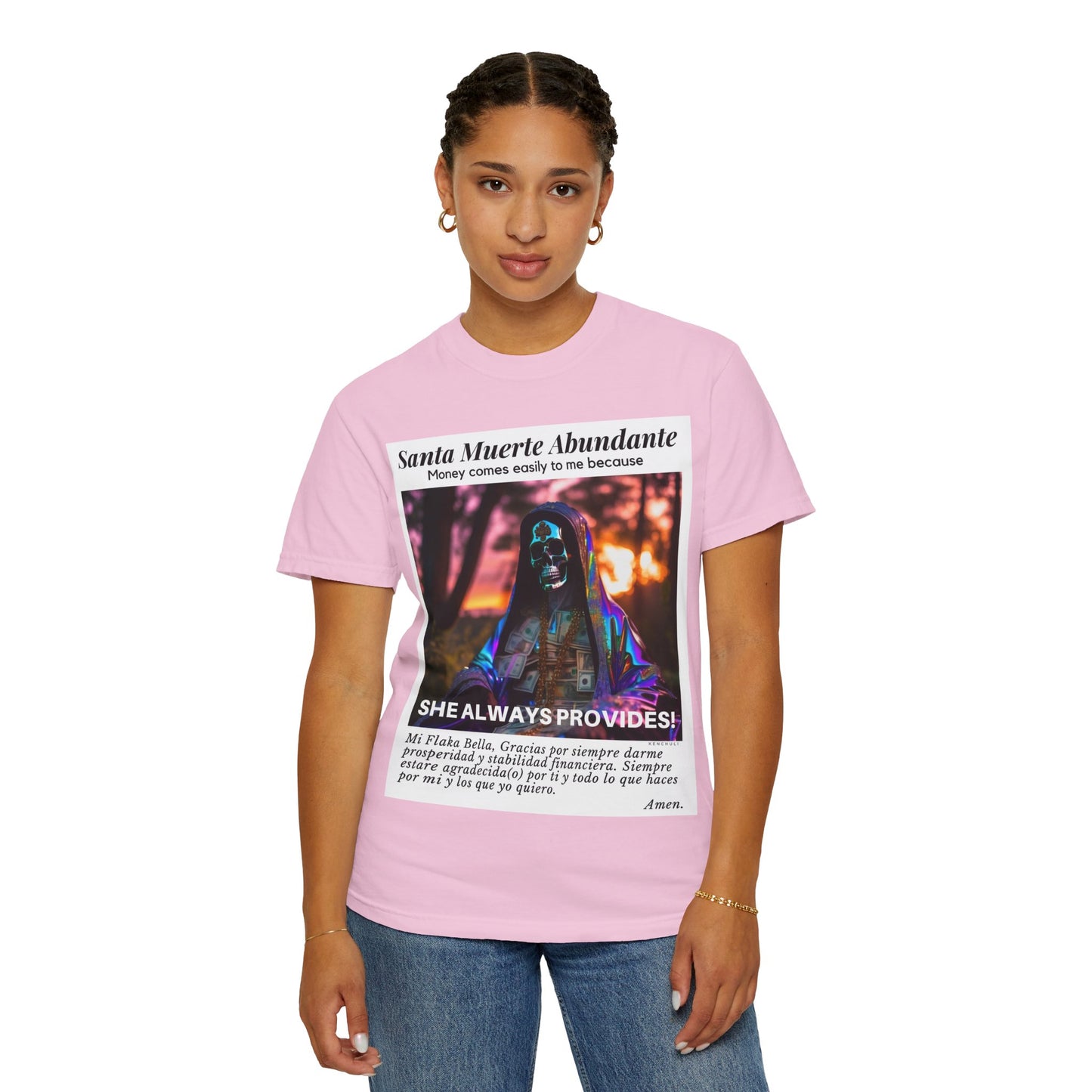 Santa Muerte Abundante T-shirt (front image)