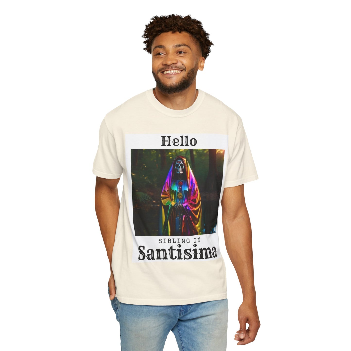Santa Muerte Sibling in Santisima T-Shirt