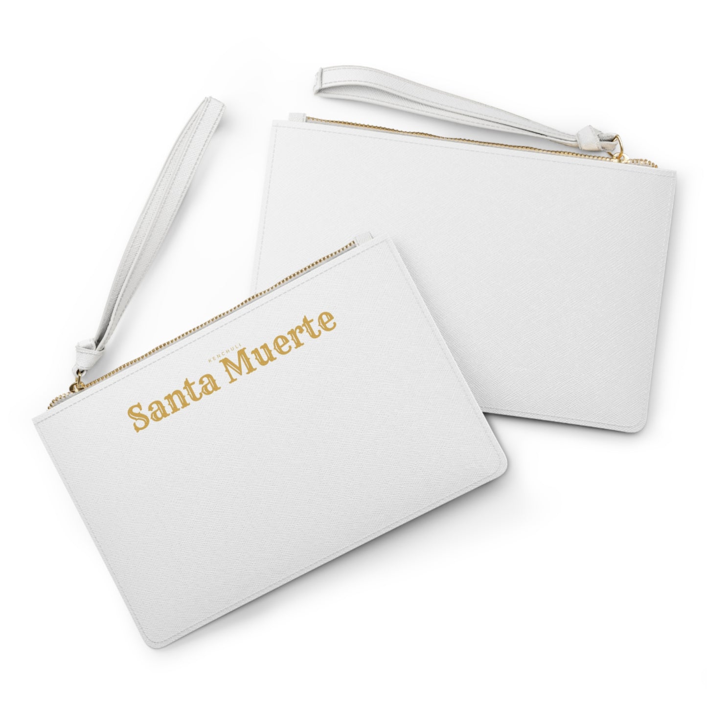 White Santa Muerte Clutch