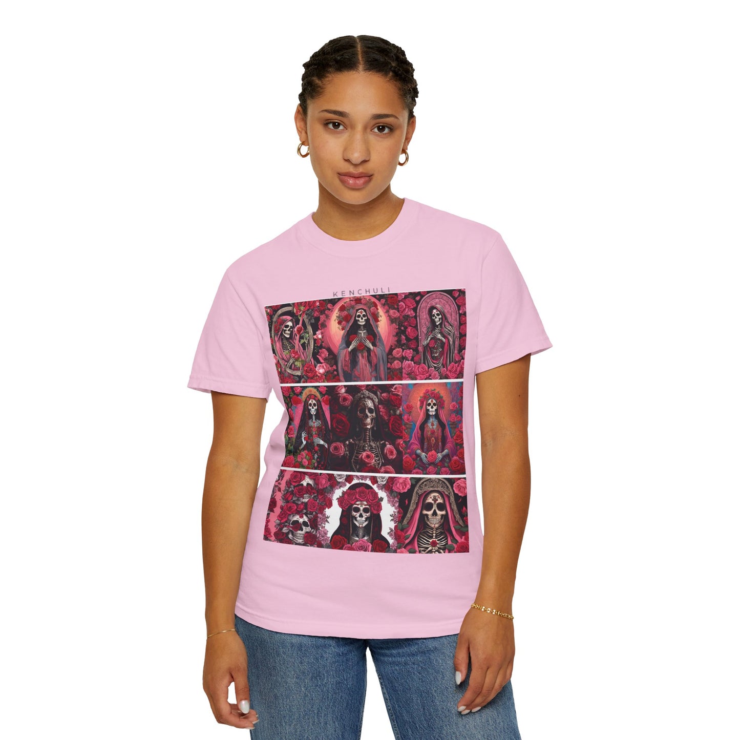 Santa Muerte Flores T-Shirt