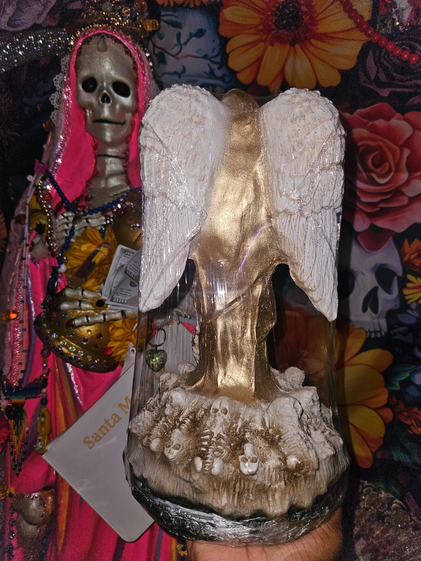 12" Winged Gold Robe Statue