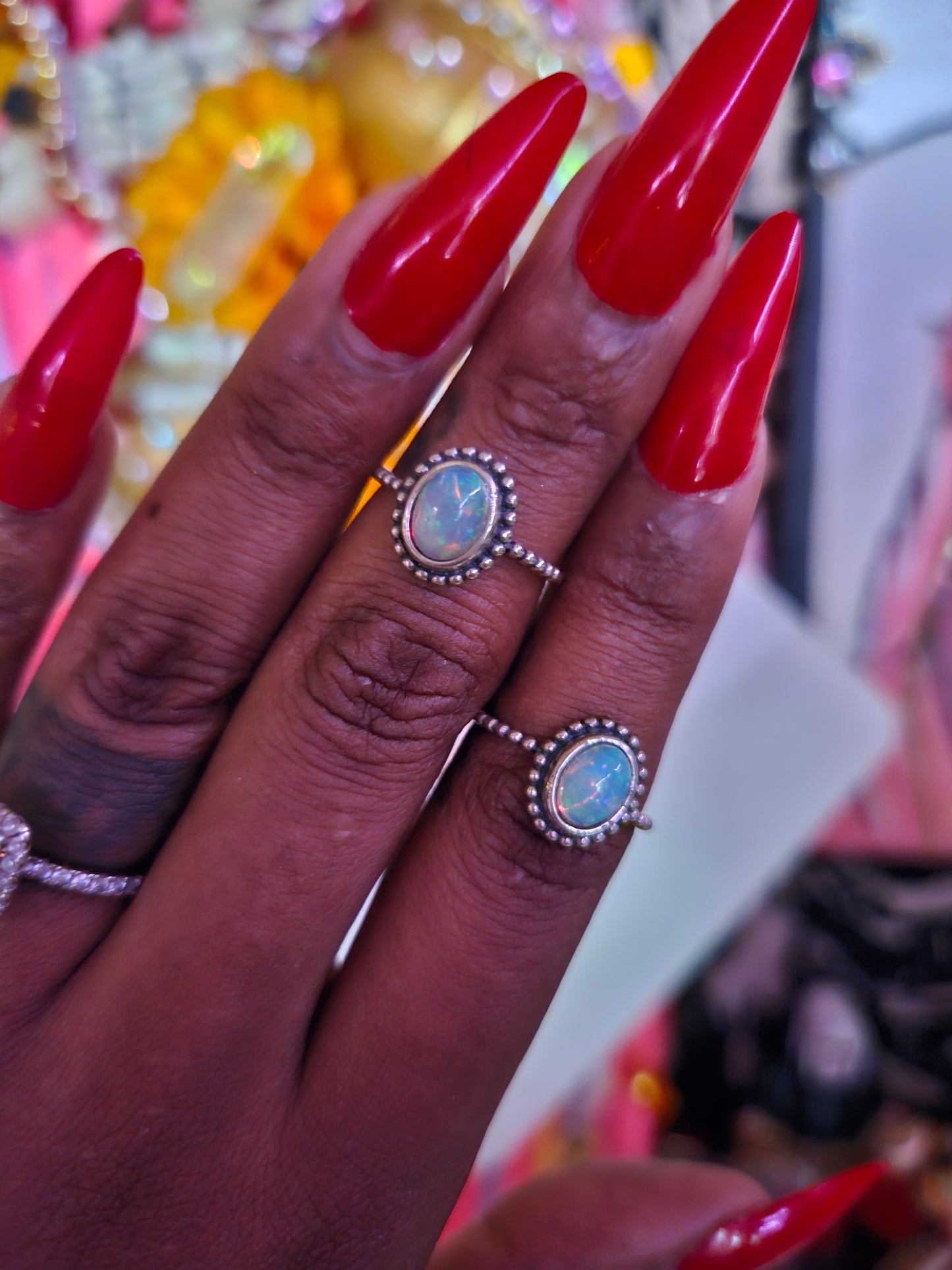 Adjustable Crystal Ring