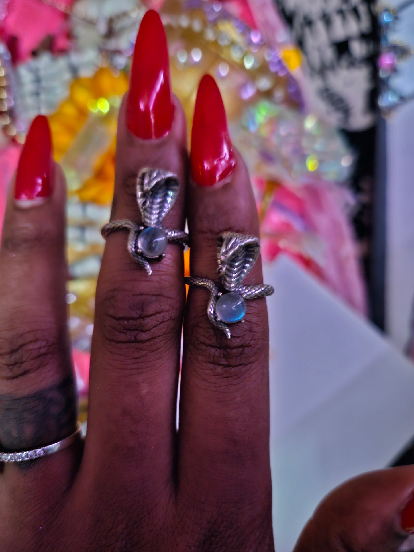Adjustable Crystal Ring