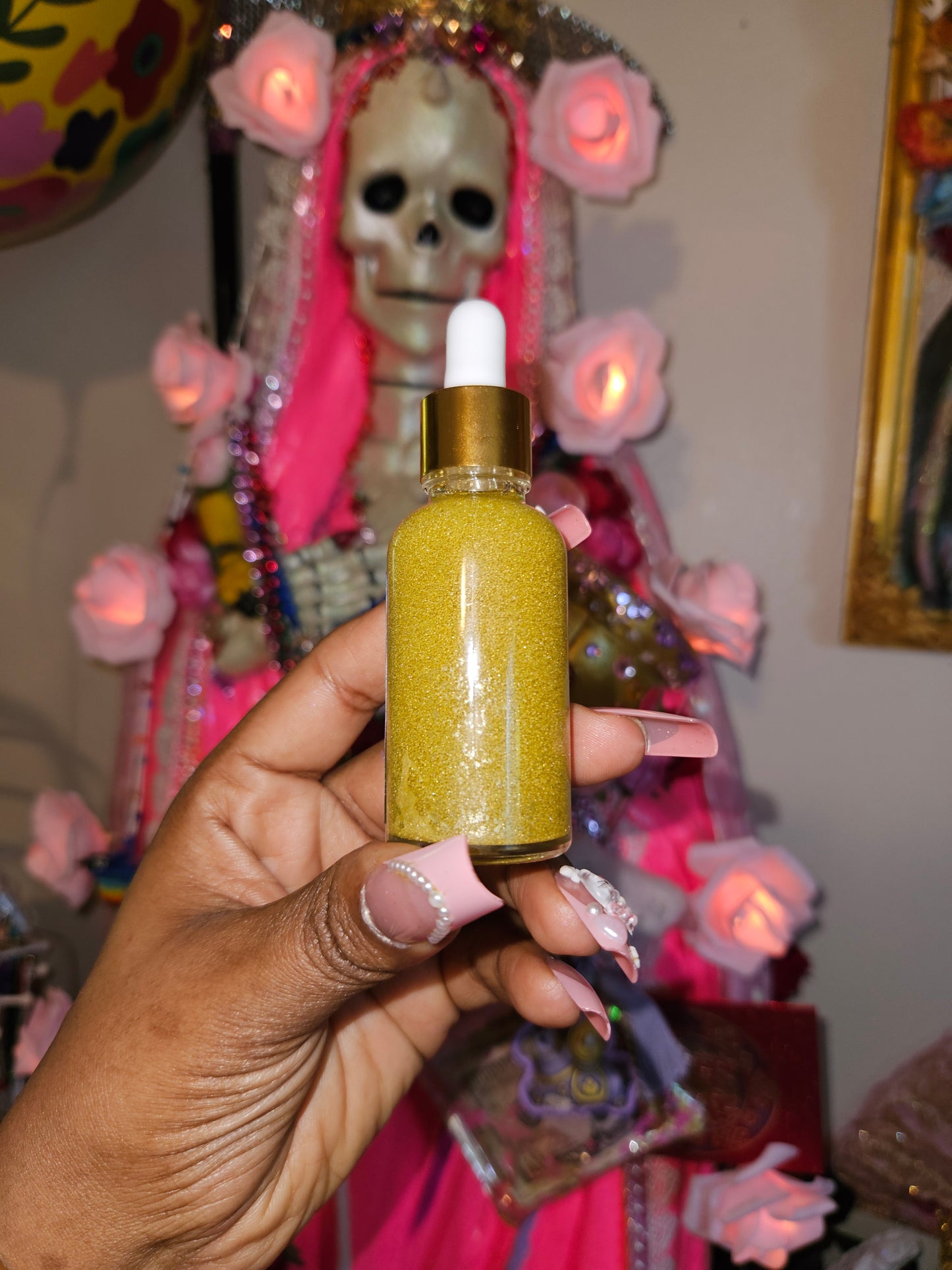 La 7 Colores Dorada "Santa Muerte" Oil