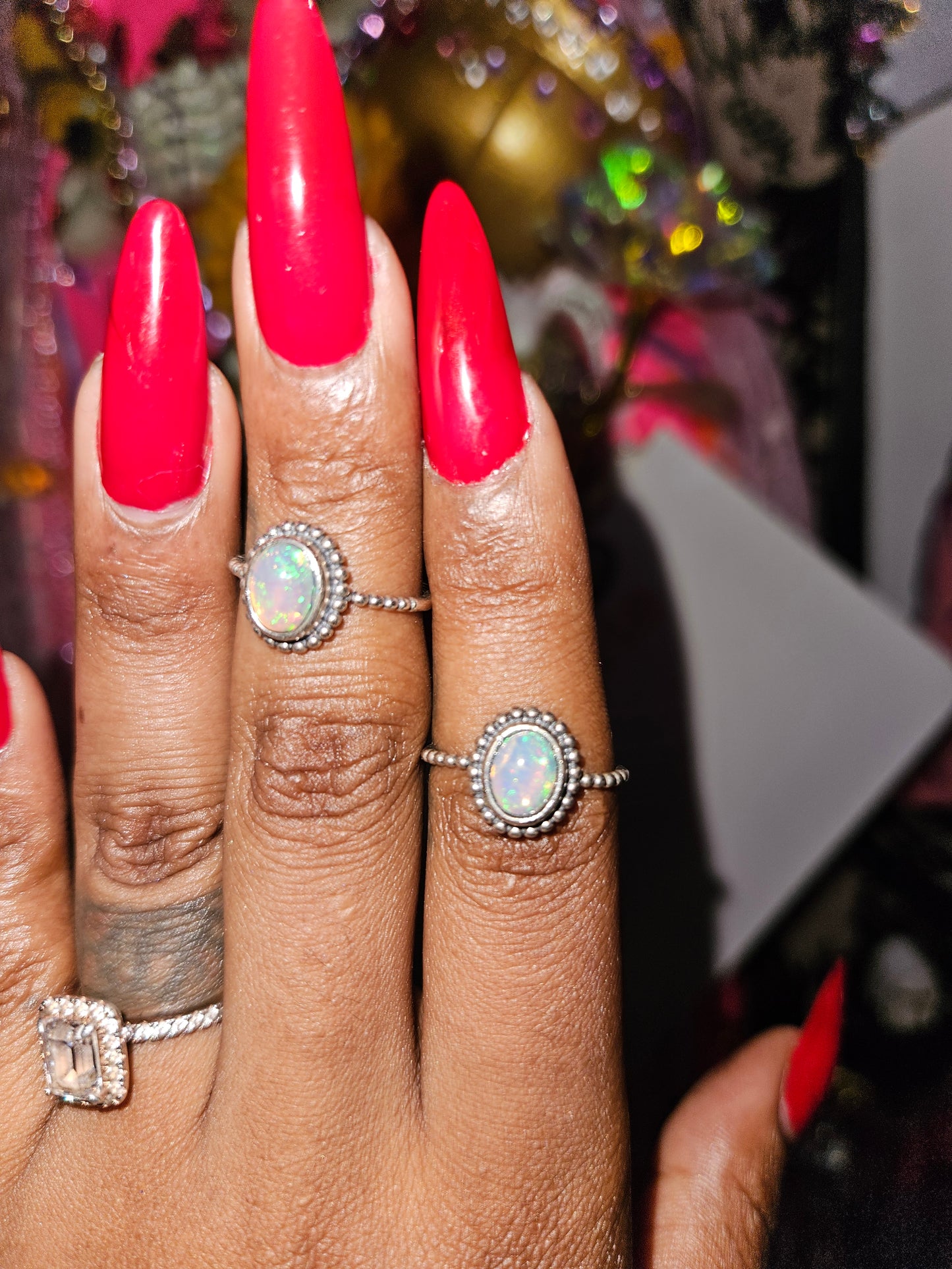 Adjustable Crystal Ring