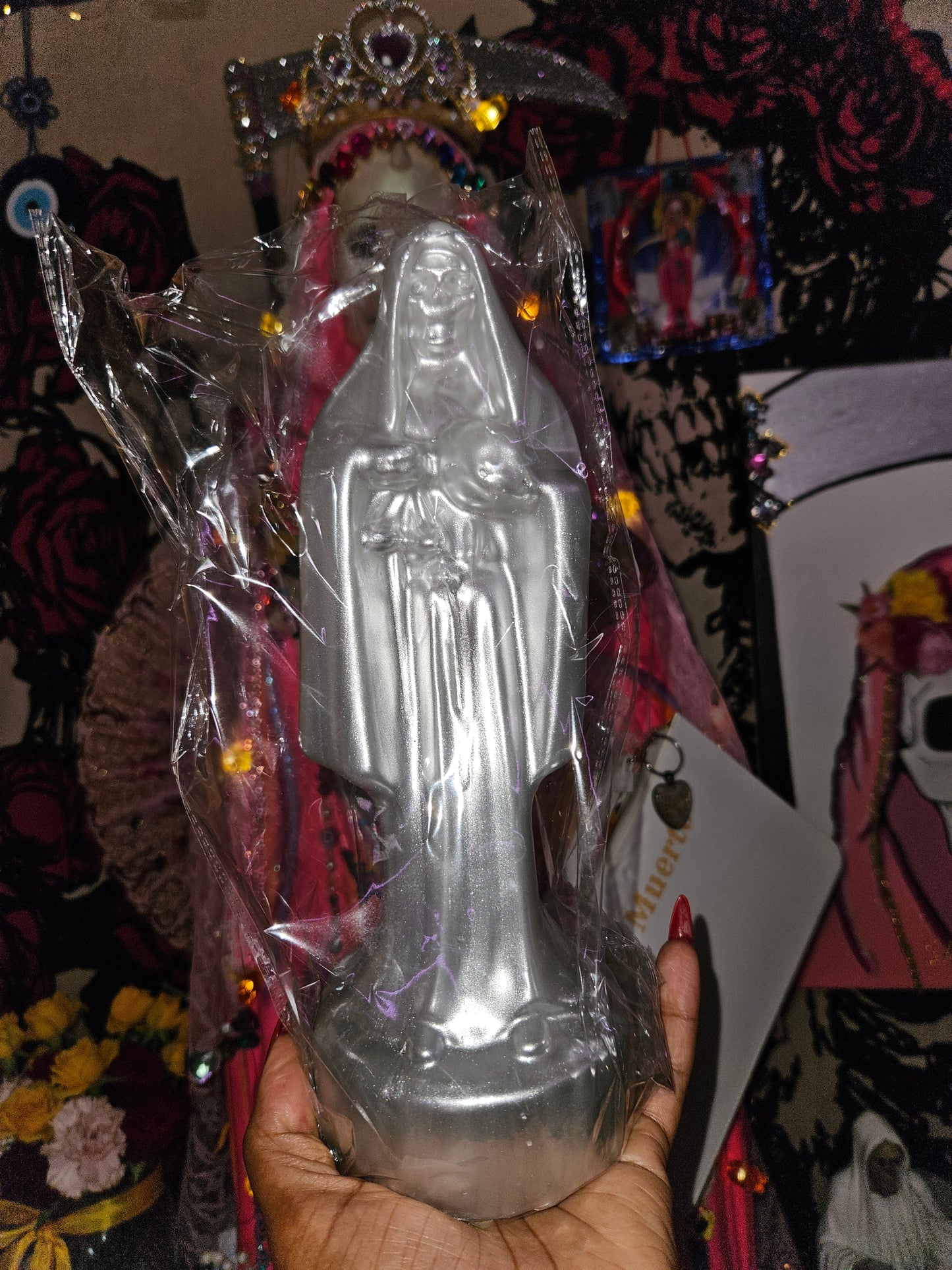 10 inch Santa Muerte Candle