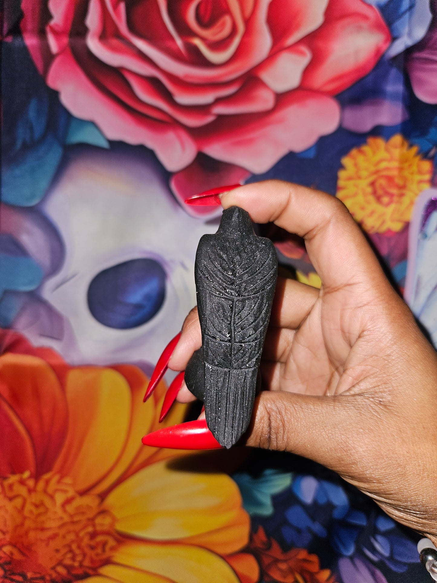 Hand-Carved Crystal Crow / Raven