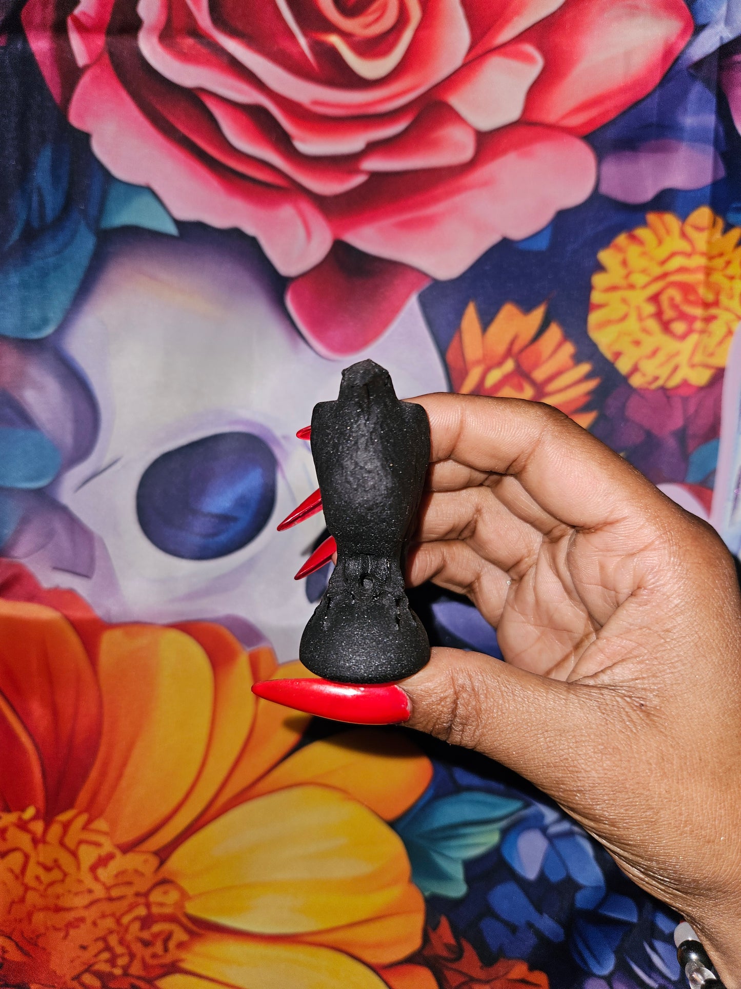 Hand-Carved Crystal Crow / Raven