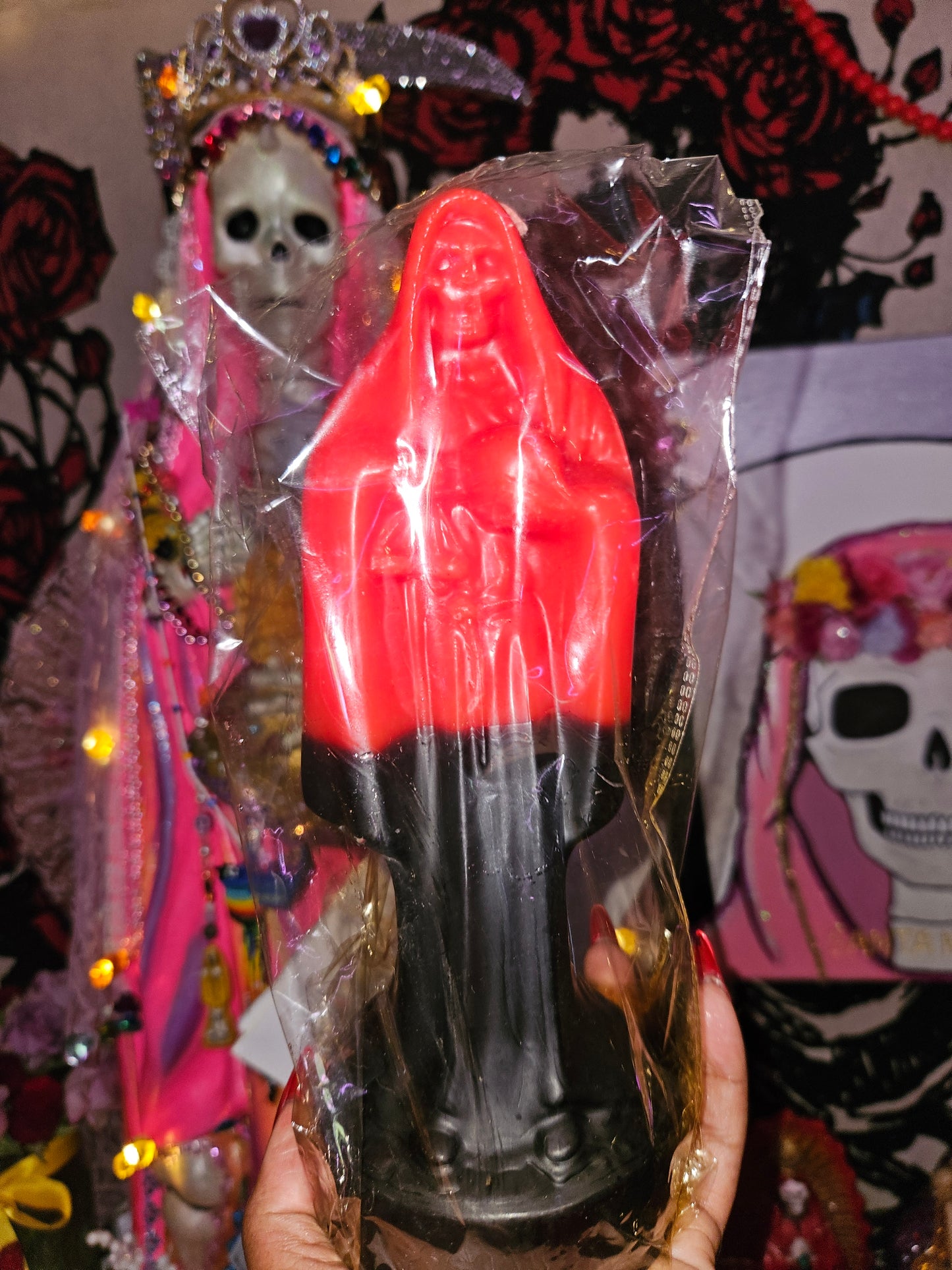 10 inch Santa Muerte Candle