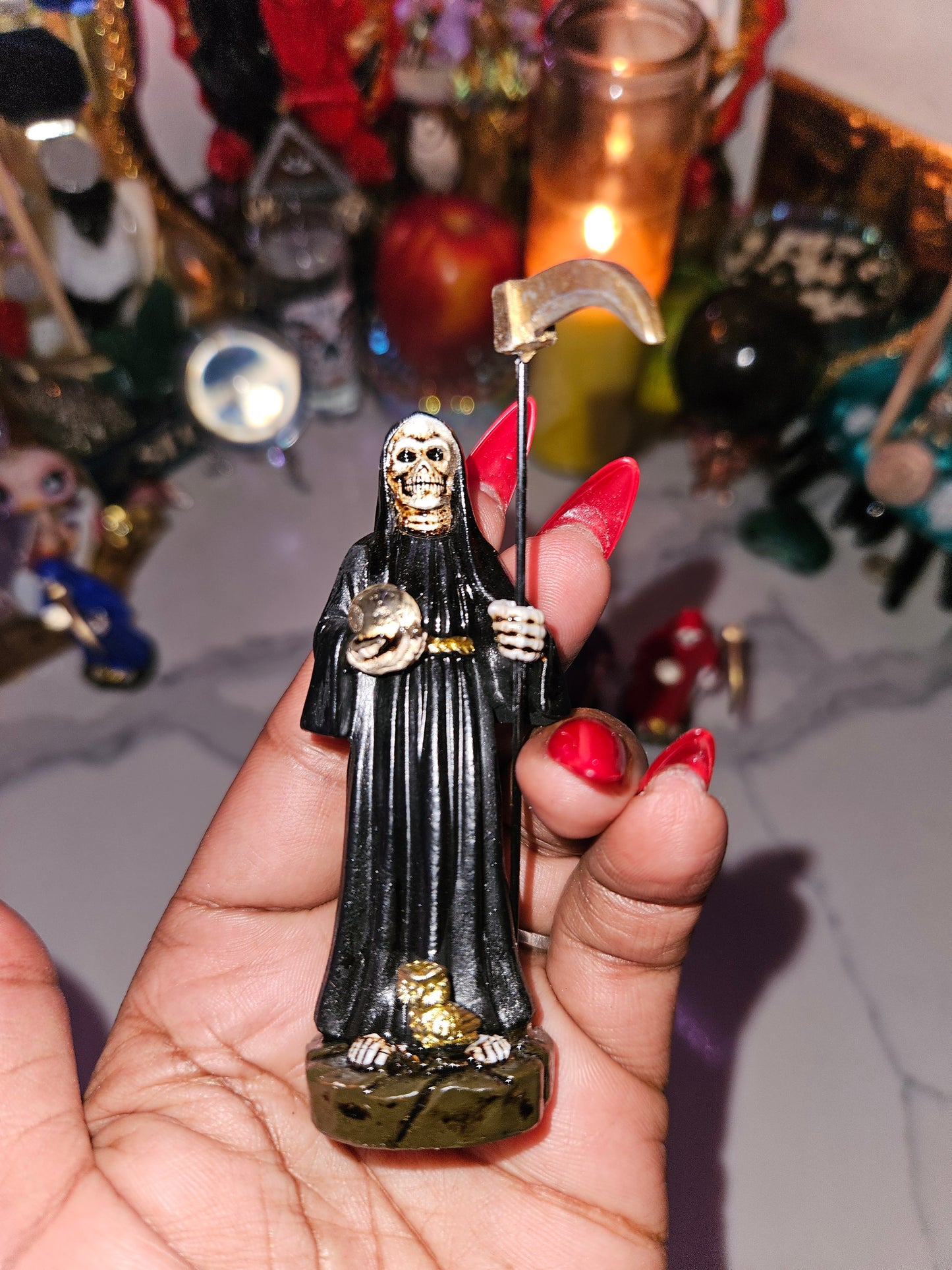 3.5" Mini Santa Muerte Statue