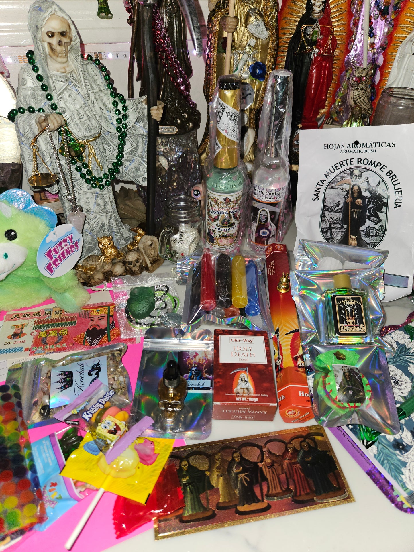 13"-17" inch Santa Muerte Statue & Altar Kit