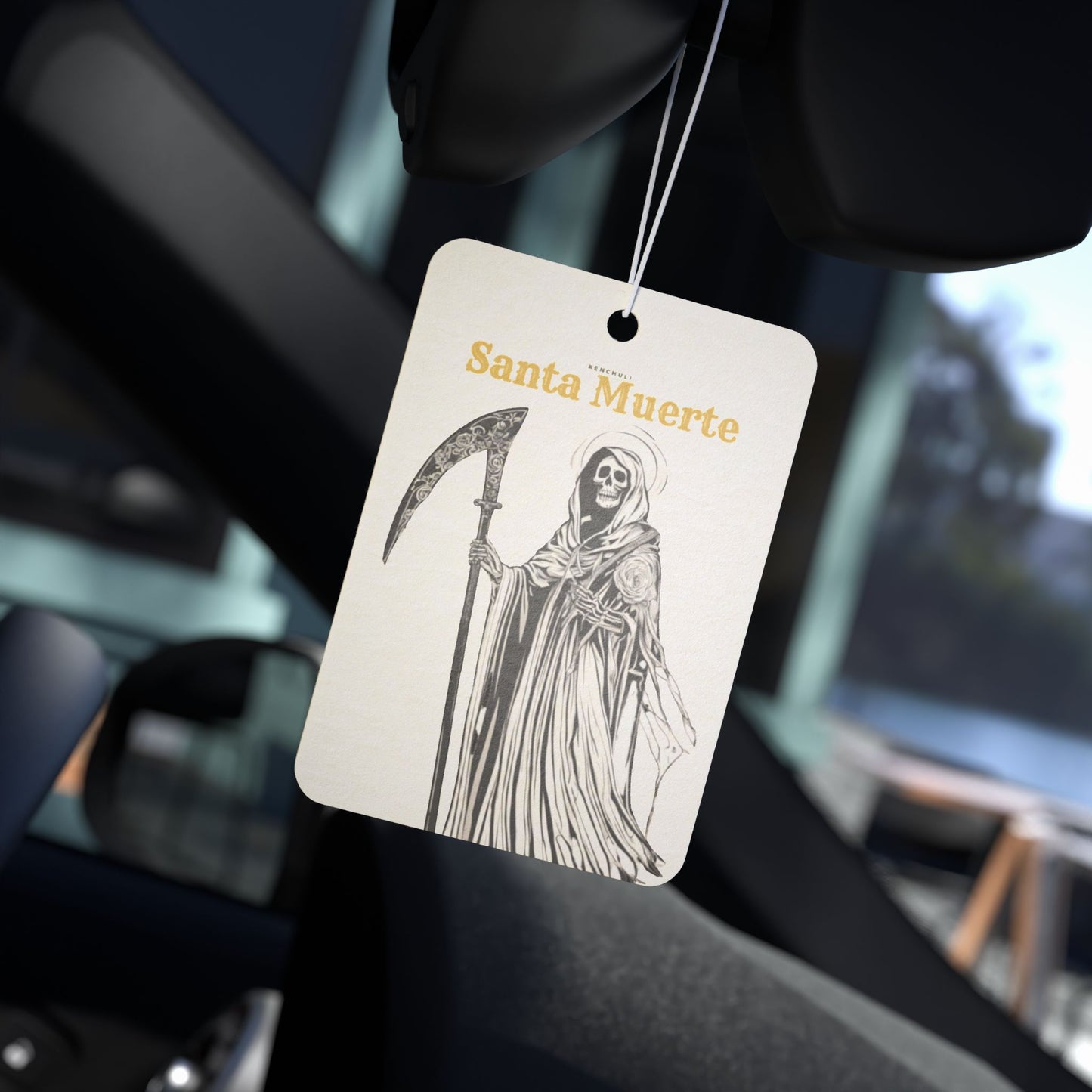 Santa Muerte Car Air Freshener