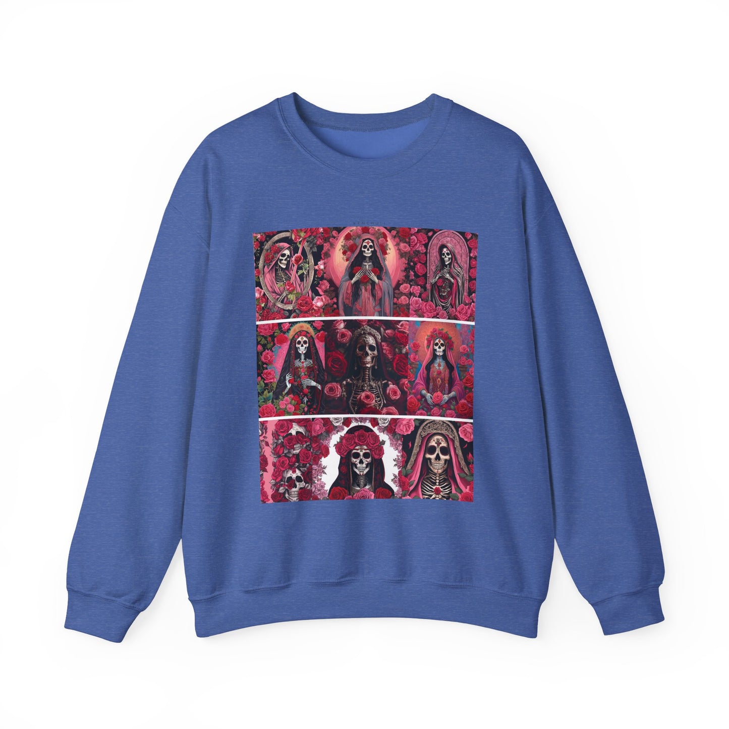 Santa Muerte Flores Crewneck Sweatshirt