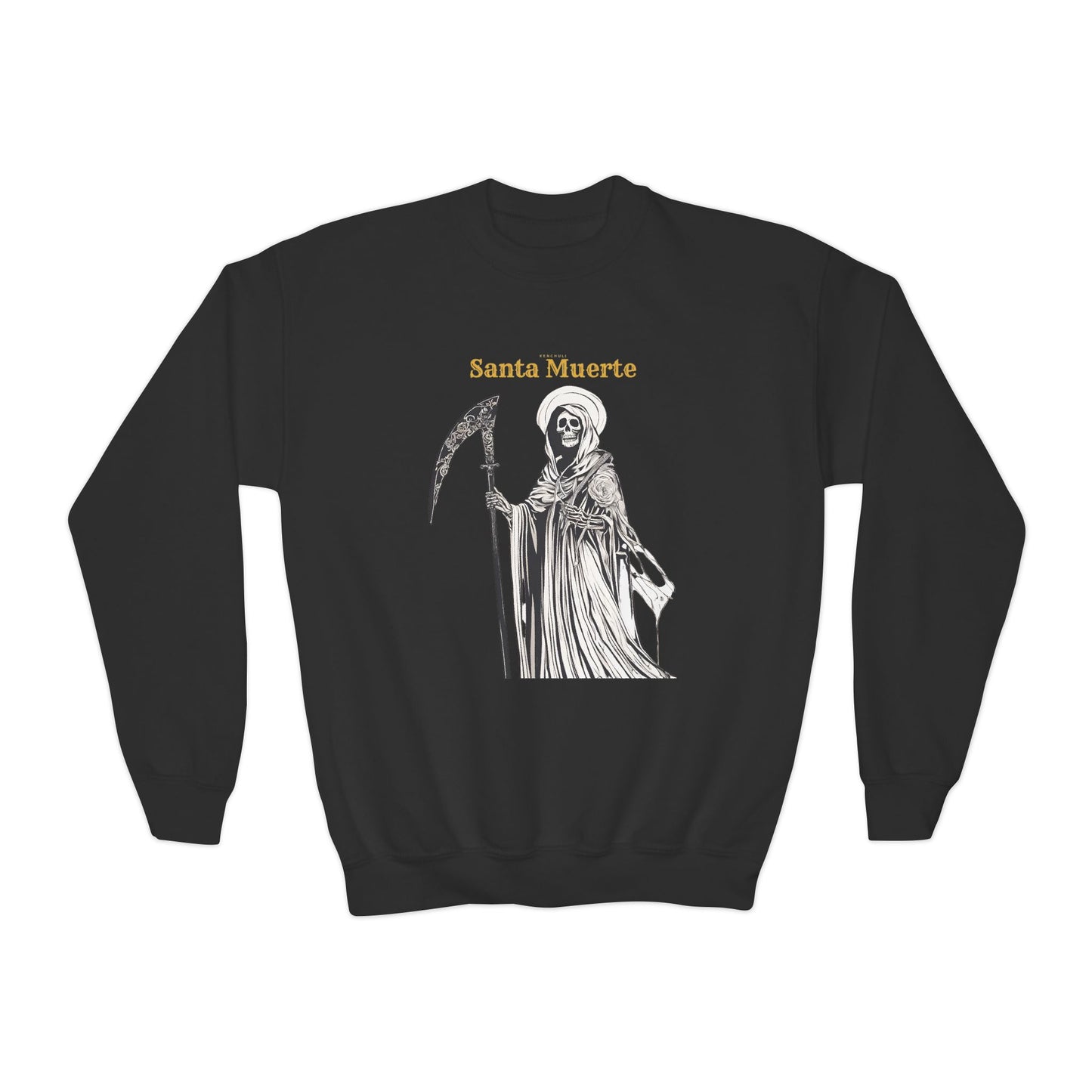 Kids Santa Muerte Crewneck Sweatshirt