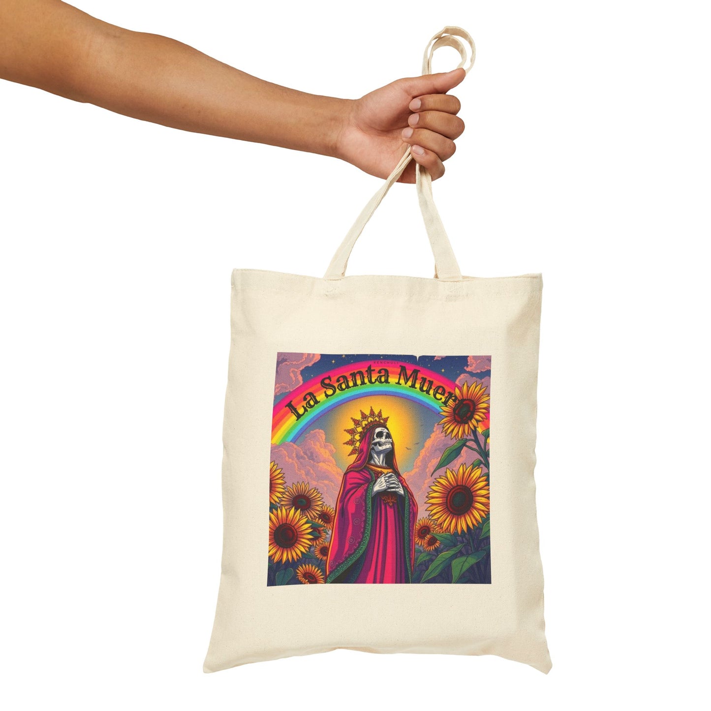 La Santa Muerte Canvas Tote Bag