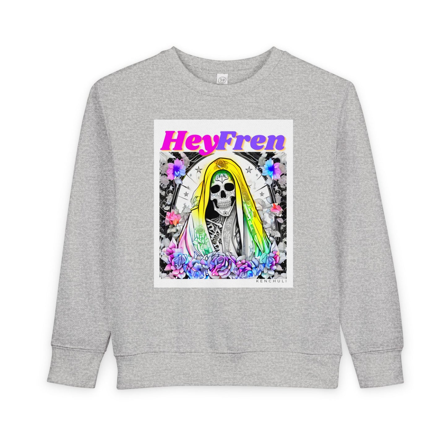 Hey Fren Santa Muerte Toddler Sweatshirt