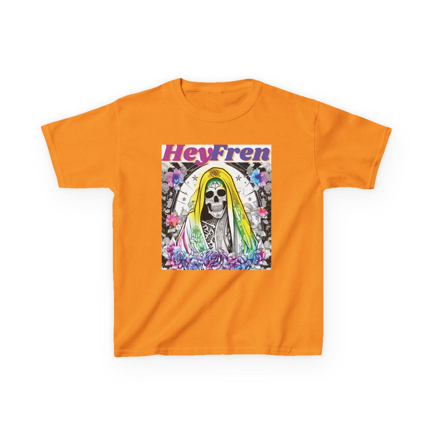 Kids "Hey Fren" Santa Muerte Graphic Tee