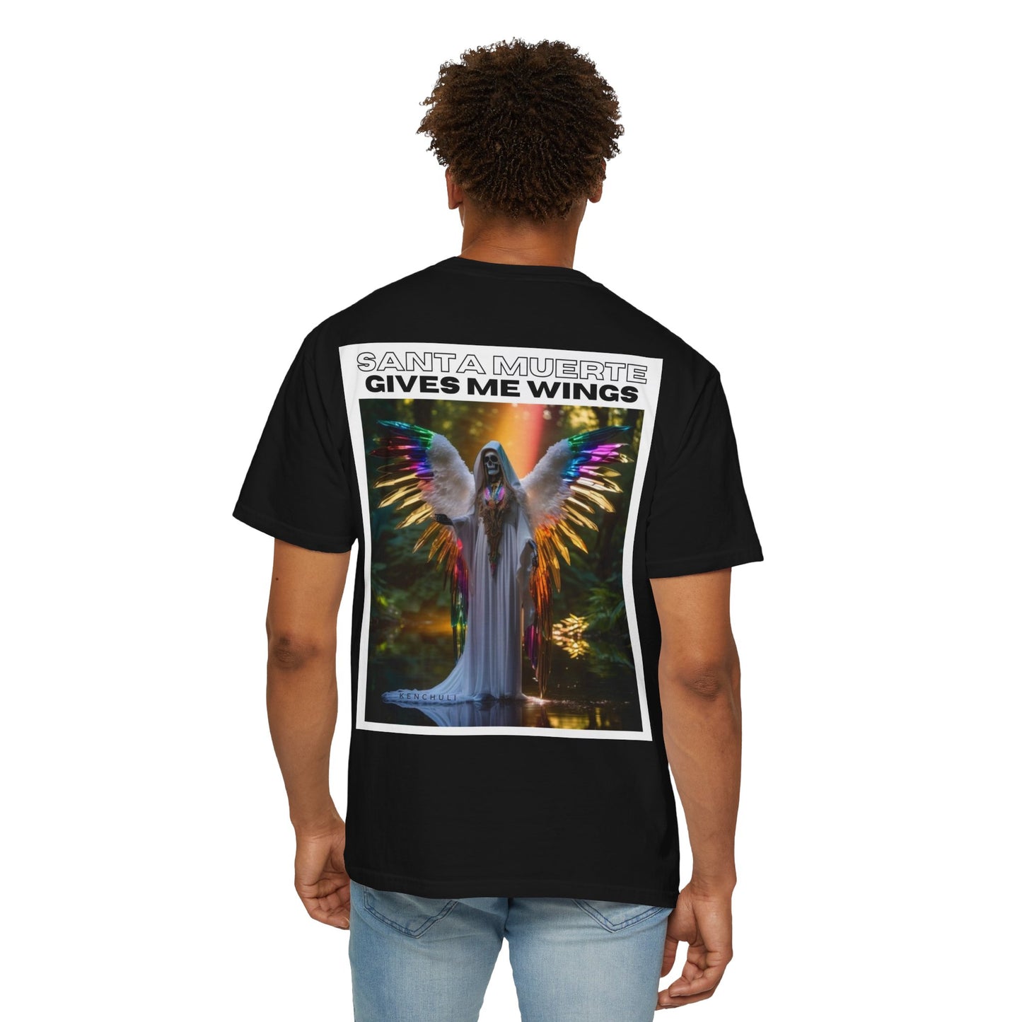 Santa Muerte Winged T-shirt