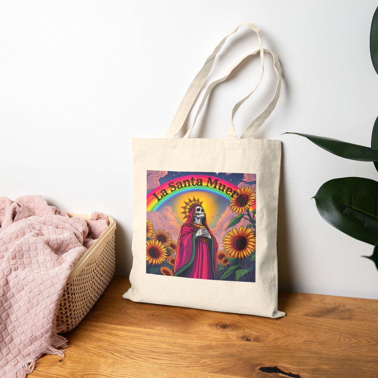 La Santa Muerte Canvas Tote Bag