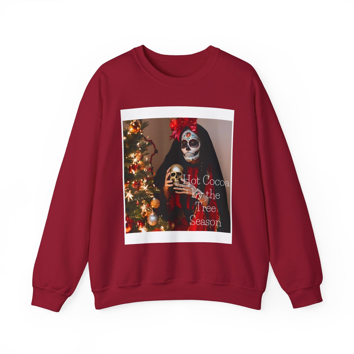 "Hot Cocoa by The Tree Season" Crewneck Sweatshirt