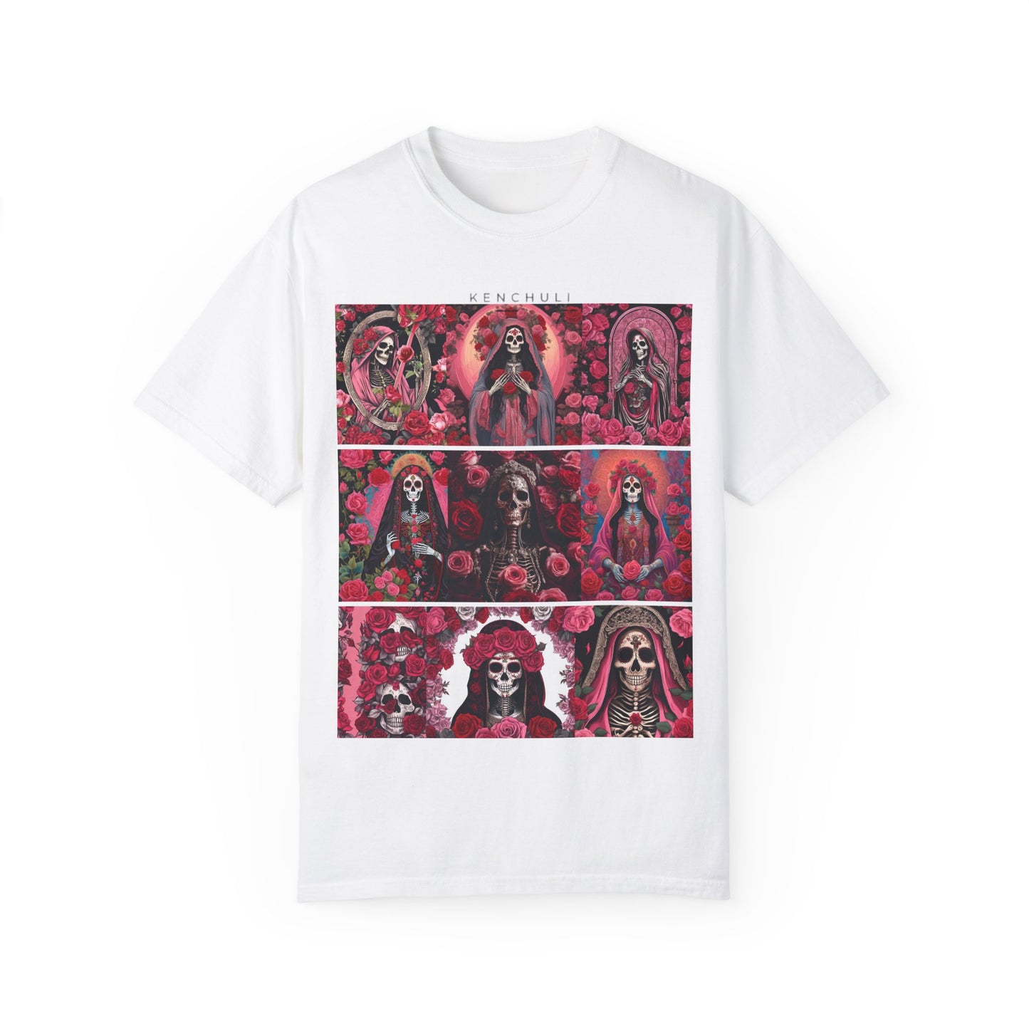 Santa Muerte Flores T-Shirt